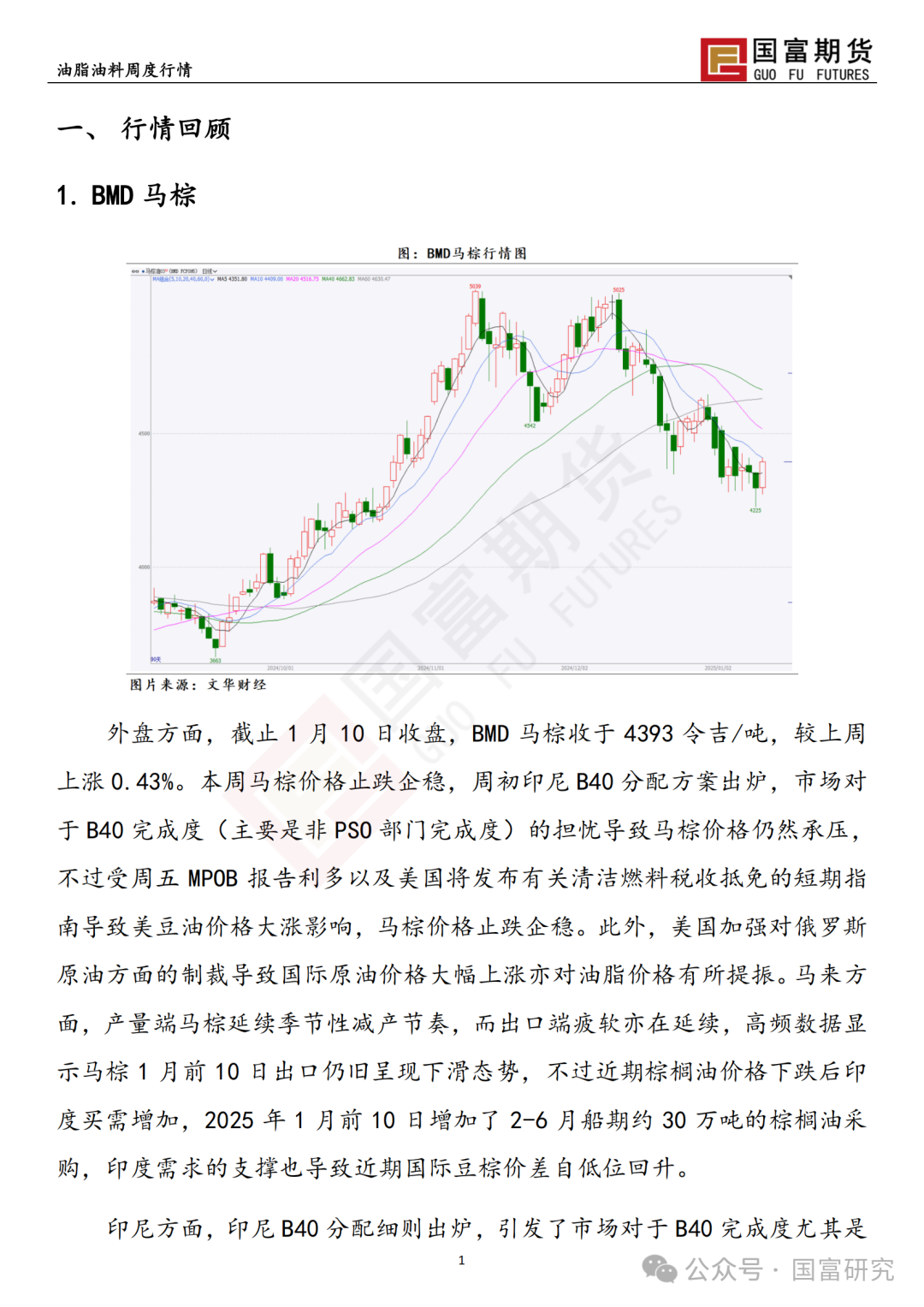 【国富棕榈油研究周报】印尼政策频出，棕榈油止跌企稳